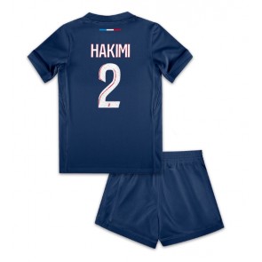 Lacne Dětský Futbalové dres Paris Saint-Germain Achraf Hakimi #2 2024-25 Krátky Rukáv - Domáci (+ trenírky)